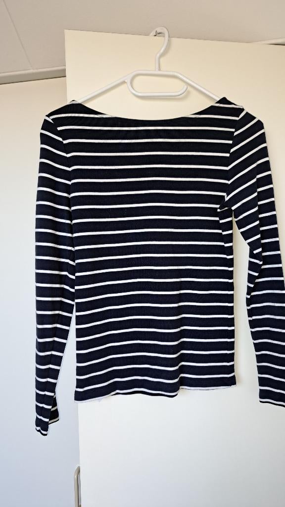 Top lange mouw Bretonse streep blauw wit Esprit  maat XS, Blauw, Ophalen of Verzenden, Zo goed als nieuw, Lange mouw