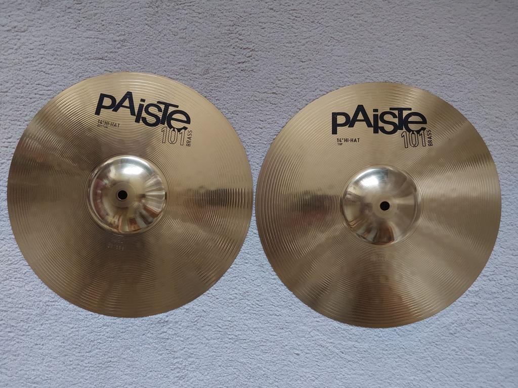 Paiste 101 brass bekkens cymbal pack, Muziek en Instrumenten, Ophalen, Drums of Percussie