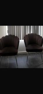 Richmond bruine stoelen 2 stuks, Huis en Inrichting, Ophalen of Verzenden, Zo goed als nieuw, Minder dan 75 cm, Minder dan 150 cm