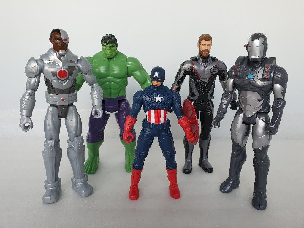 Lot van 5 superhelden van Marvel & DC (Hasbro, Mattel), Kinderen en Baby's, Speelgoed | Actiefiguren, Gebruikt, Ophalen of Verzenden
