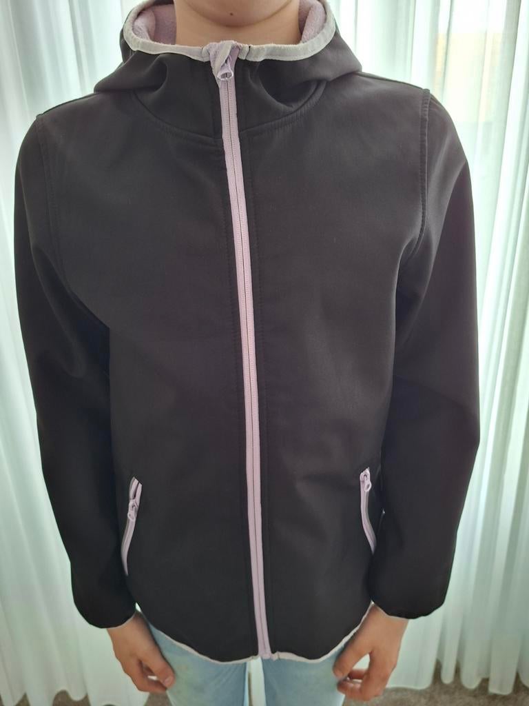 YFK Outdoor Softshell Jas Zwart Maat 146/152, Kinderen en Baby's, Kinderkleding | Maat 146, Gebruikt, Jongen of Meisje, Ophalen of Verzenden