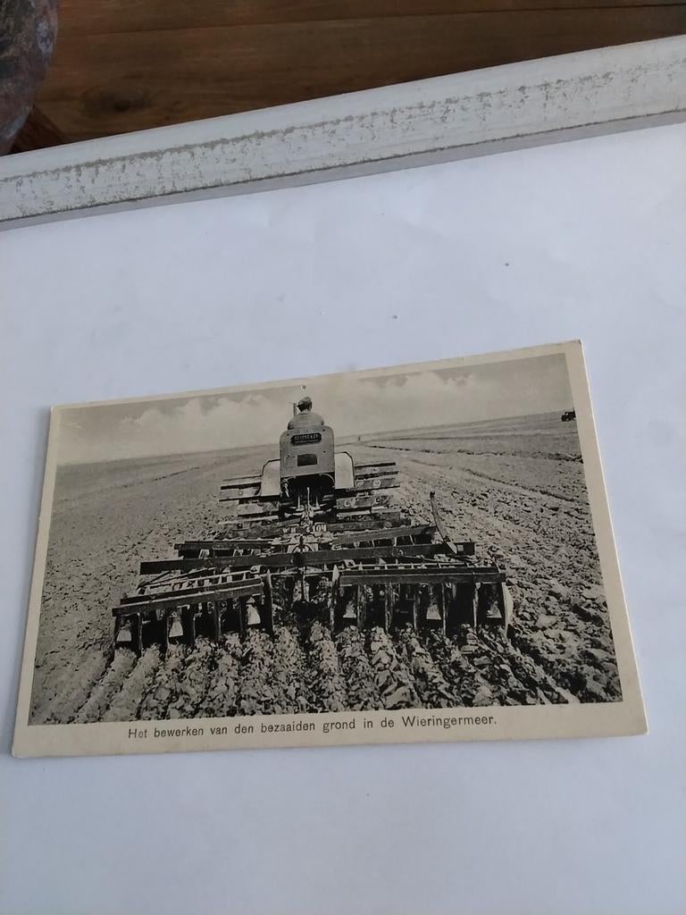 WIERINGERMEER HET BEWERKEN VAN DEN BEZAAIDEN GROND, Ophalen of Verzenden, Voor 1920, Zuid-Holland
