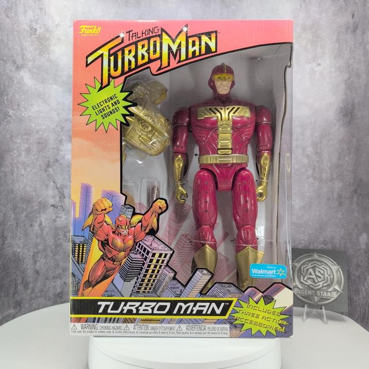 Funko Turbo Man Figure Jingle All The Way Walmart #037, Kinderen en Baby's, Speelgoed | Actiefiguren, Nieuw, Ophalen of Verzenden