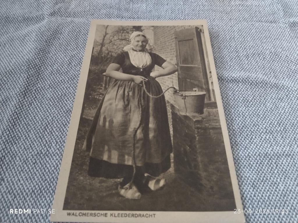 FOTOANSICHT Walcheren klederdracht ongelopen, Ophalen of Verzenden, Voor 1940, Zo goed als nieuw, Klederdracht