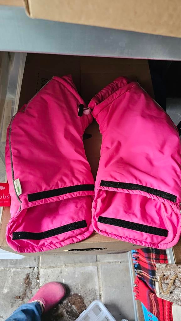 Wobs handschoenen voor aan je stuur kindermaat roze, Ophalen of Verzenden