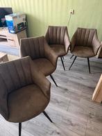 4 eettafel stoelen GRIJS ⚠️ MOET WEG️ ⚠️, Ophalen, Zo goed als nieuw, Grijs