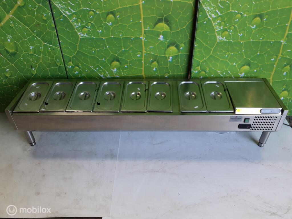 Afinox VRK 1815 GN 1/1  Gekoelde opzetunit/saladette, Witgoed en Apparatuur, Koelkasten en IJskasten, Gebruikt