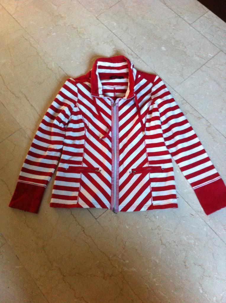 Dames elastisch vestje rood/wit maat M merk Witteveen, Kleding | Dames, Truien en Vesten, Maat 38/40 (M), Ophalen of Verzenden