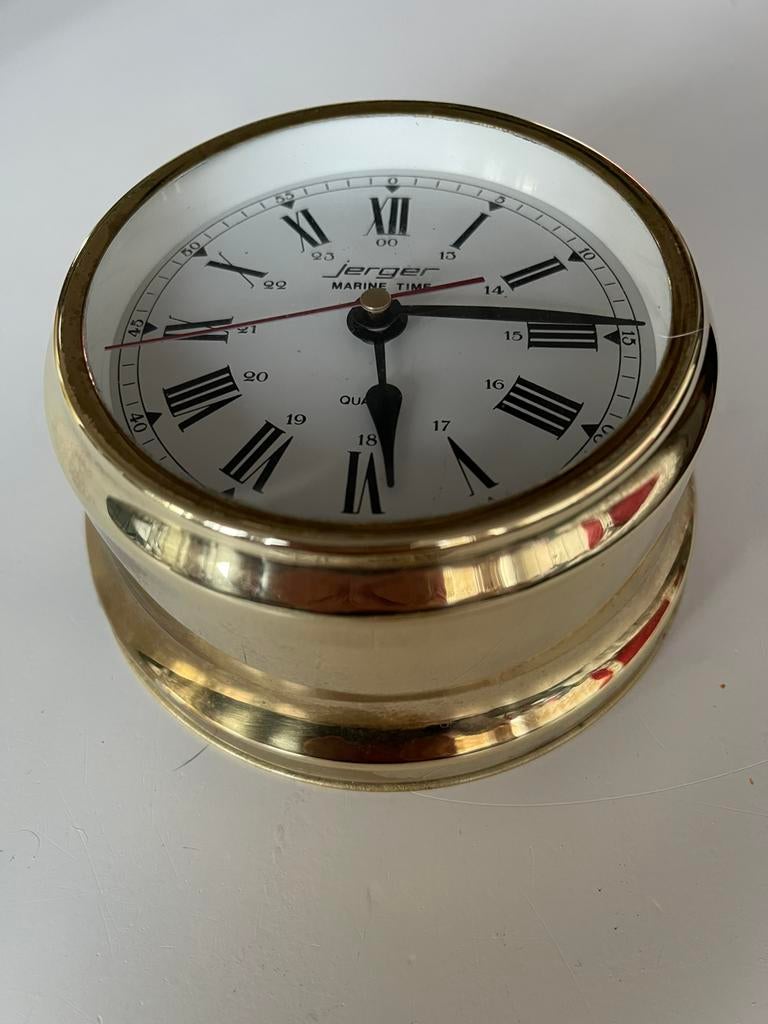 Jerger Marine Time scheepsklok messing, Antiek en Kunst, Ophalen of Verzenden