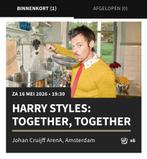 3 Harry Styles tickets Together Tour 16 mei Amsterdam, Drie personen of meer