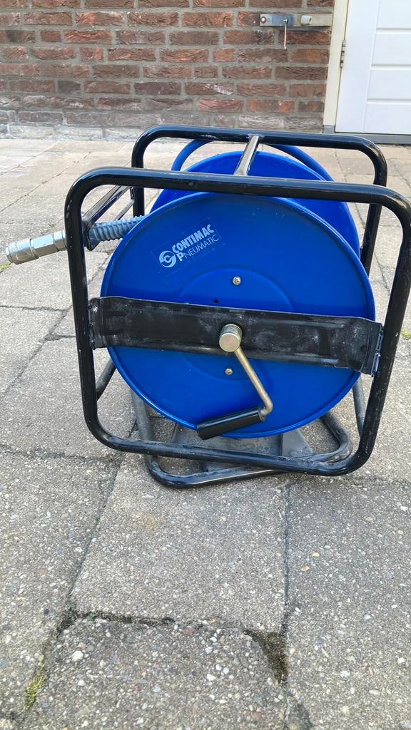 Contimac slangenhaspel, 100 liter of meer, Ophalen, Zo goed als nieuw, Minder dan 200 liter/min