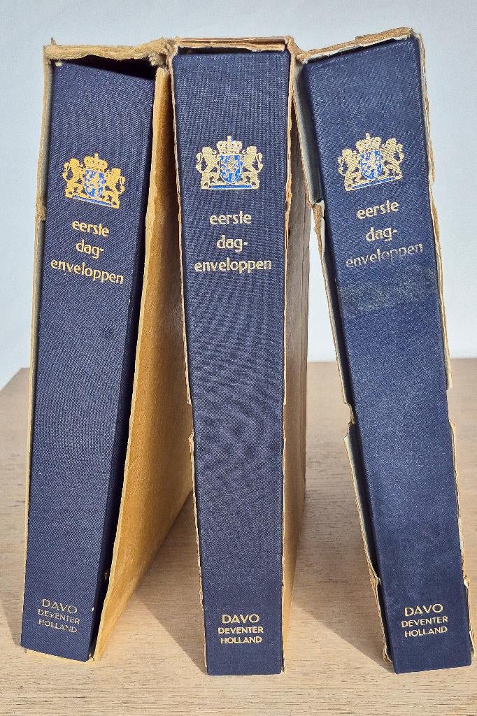drie DAVO 1e dag enveloppen album Ned. gebruikt, Ophalen of Verzenden, Verzamelalbum