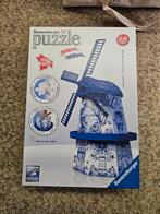 3D puzzel molen delfstblauw ravensburger, Ophalen of Verzenden, Overige typen