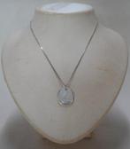 Zilveren ketting met hanger parelmoer nr.1076, Sieraden, Tassen en Uiterlijk, Kettingen, Met hanger, Verzenden, Zo goed als nieuw