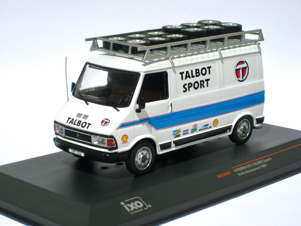 Citroen C35 materiaalwagen Talbot Rally Sport Ixo 1:43, Ophalen of Verzenden, Nieuw, Auto, Overige merken