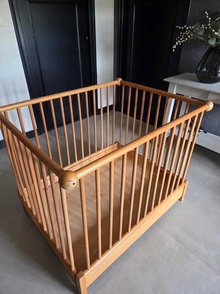 Kibofa - blank houten box, inklapbaar, Kinderen en Baby's, Boxen, Ophalen, Gebruikt, Rechthoekig, In hoogte verstelbaar