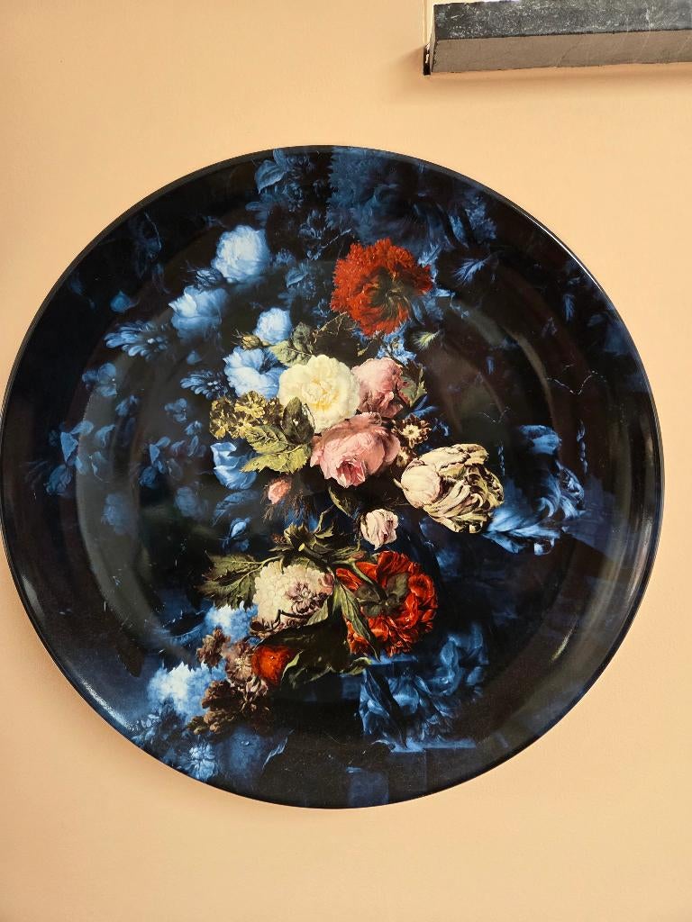 Heinen Delfsblauw wandbord, Ophalen, Overige kleuren, Aardewerk of Porselein, Zo goed als nieuw