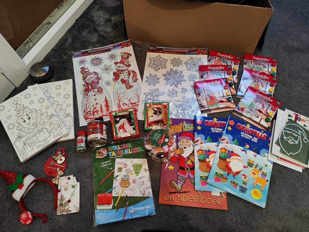 Groot Kerst Knutselpakket voor Kinderfeestje, Ophalen of Verzenden, Nieuw, Kerstmis, Knutselwerk