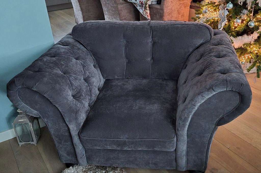 Urban Sofa fauteuil - Zo goed als nieuw antracietgrijs, Ophalen, 75 tot 100 cm, 100 tot 125 cm, Stof