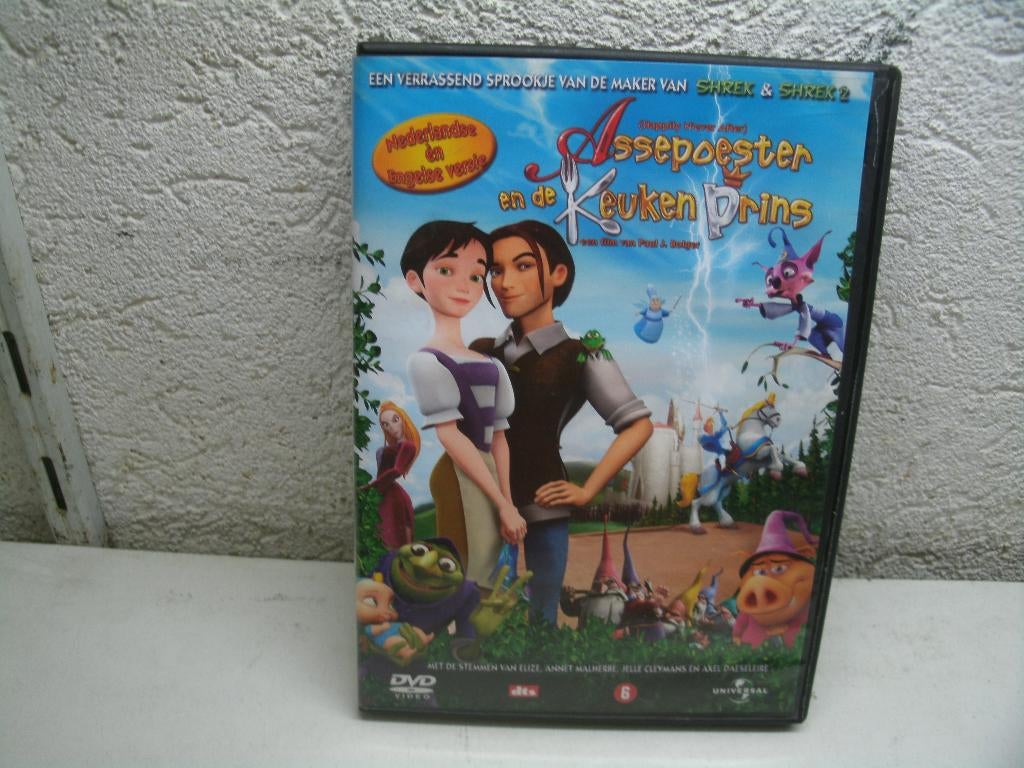dvd 286k assepoester en de keuken prins, Alle leeftijden, Ophalen of Verzenden, Zo goed als nieuw