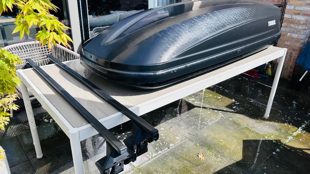 Thule Pacific 780 Roof Box & Evo Rack Set (for VW Golf 7), Ophalen, Gebruikt