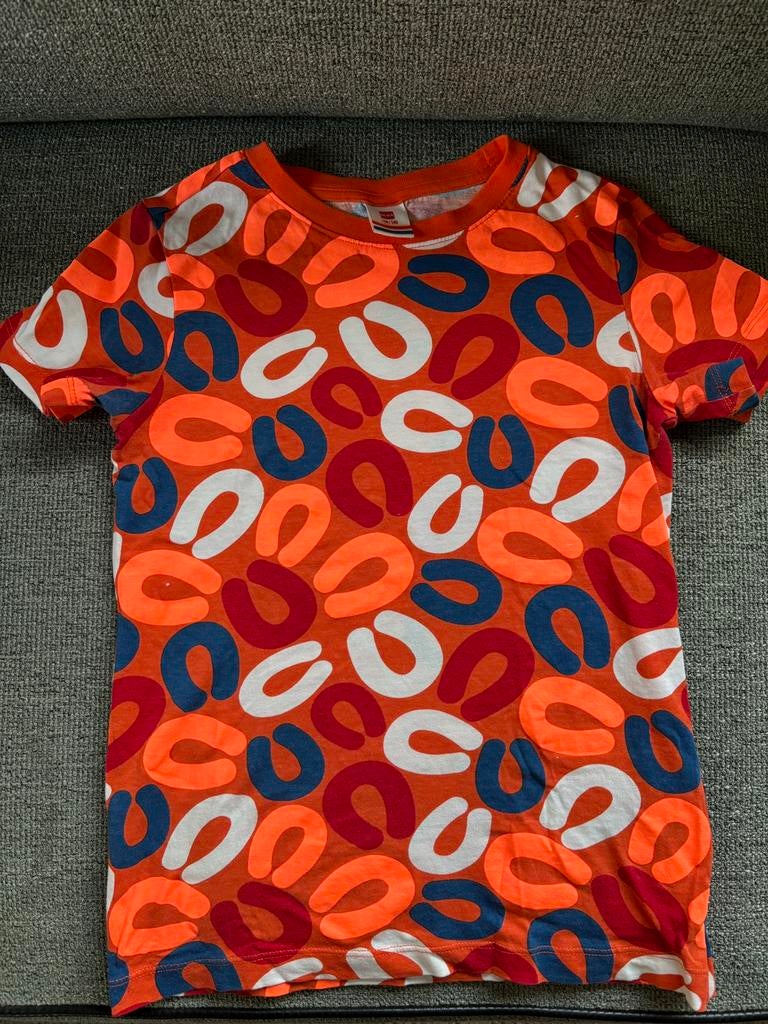 Oranje Koningsdag shirt 134-140, Ophalen, Zo goed als nieuw, Overige maten, Oranje
