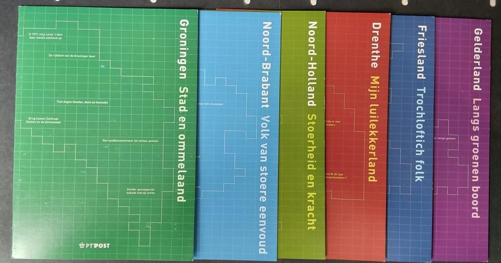 Nederland 12 Provincie velletjes in carnets, Verzenden, Na 1940, Postfris