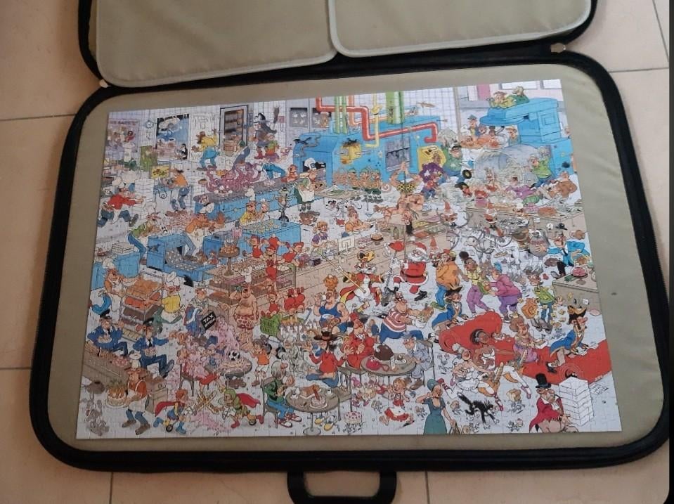Te koop: Jan van Haasteren puzzel, de bakkerij, 1000 stukjes, Ophalen, 500 t/m 1500 stukjes, Zo goed als nieuw