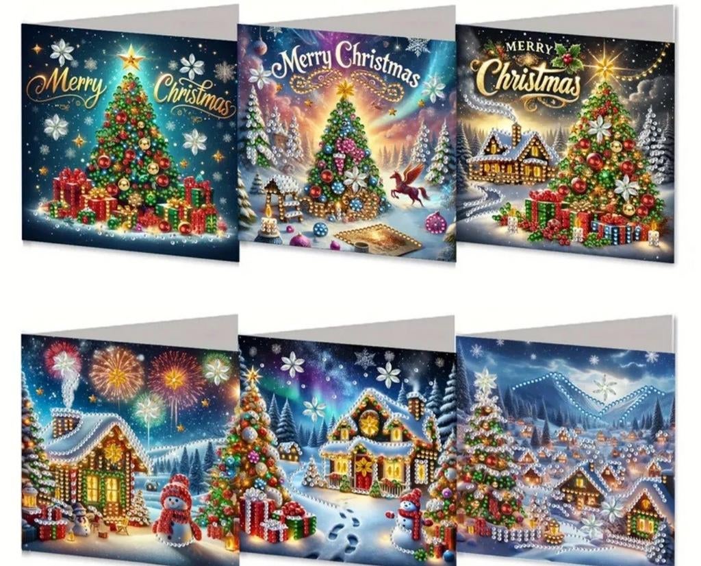 Diamond painting kerstkaarten, Hobby en Vrije tijd, Ophalen of Verzenden, Nieuw, Kerst, Overige typen