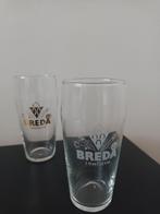2 bierglazen "3 Hoefijzers", Ophalen of Verzenden, Zo goed als nieuw, Bierglas