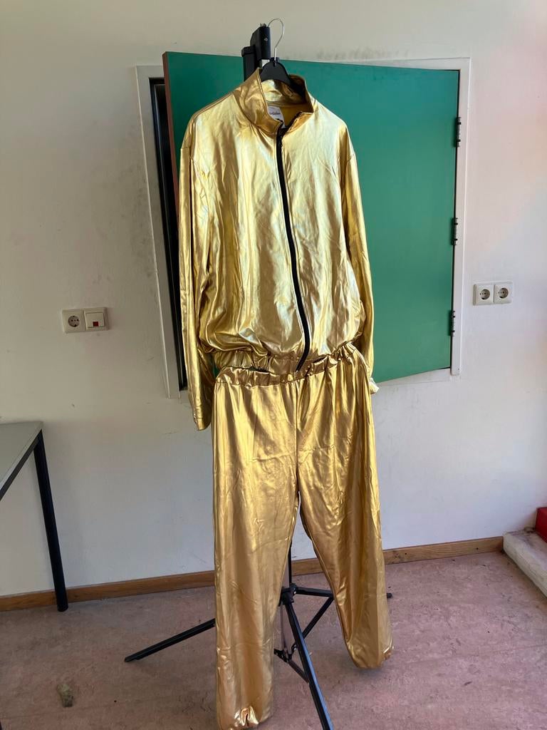 Gouden Carnavalskleding met optie gouden koets, Ophalen, Zo goed als nieuw, Jongen of Meisje