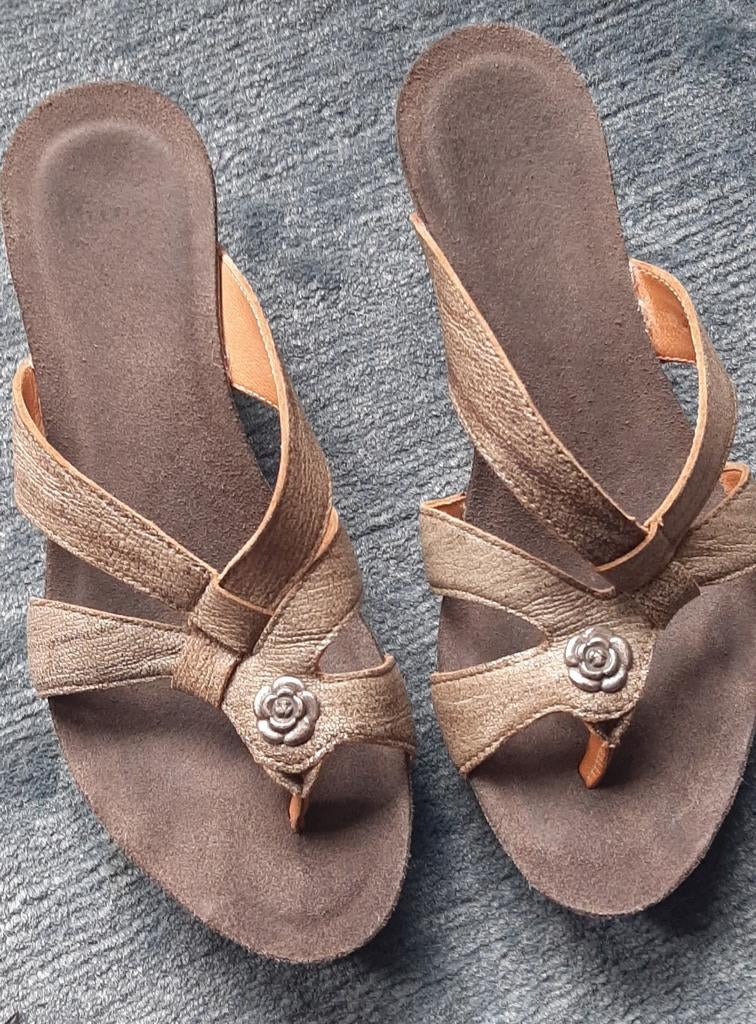 Think sandalen/slippers maat 39, Bruin, Verzenden, Sandalen of Muiltjes, Think