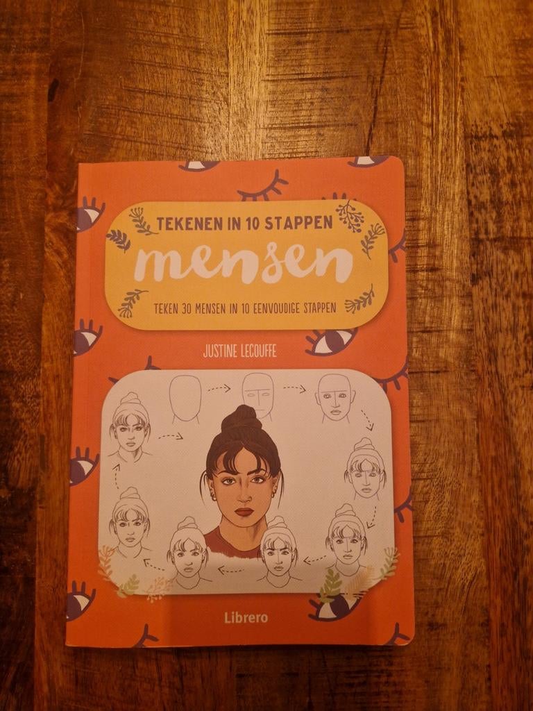 Justine Lecouffe - Mensen - Tekenen in 10 stappen, Fotograferen en Filmen, Ophalen of Verzenden, Zo goed als nieuw, Justine Lecouffe