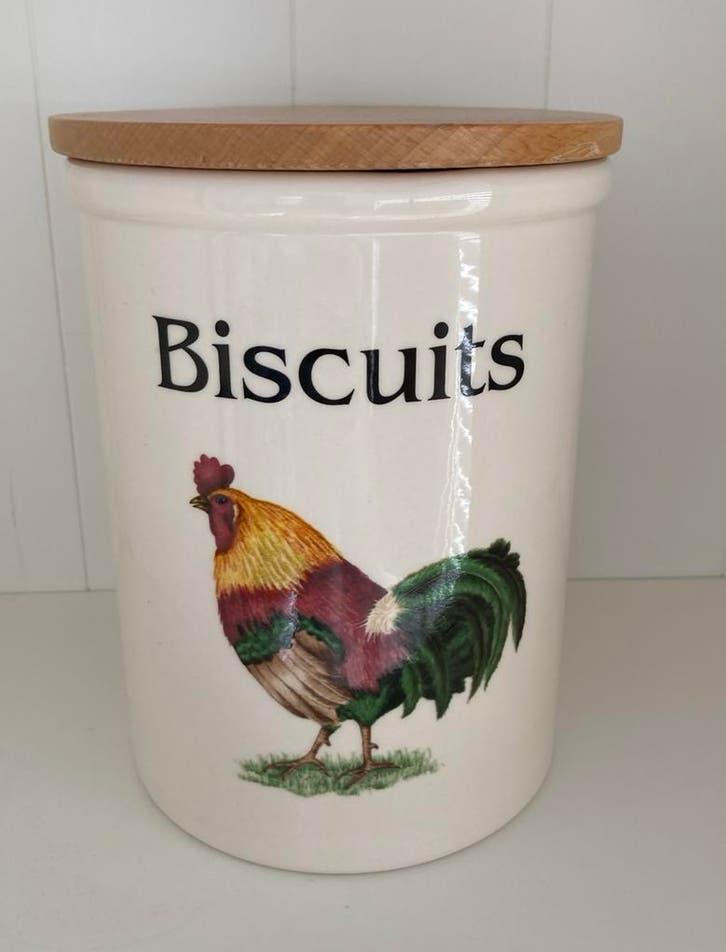 Vintage - Engelse Pottery Cloverleaf biscuits - kip haan, Antiek en Kunst, Curiosa en Brocante, Ophalen of Verzenden