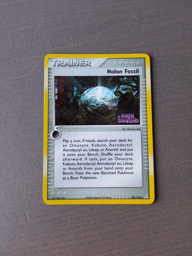 2006 holon phantoms 86/110 holon fossil reverse, Ophalen of Verzenden, Gebruikt, Losse kaart, Foil