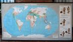 Oude schoolplaat wereldkaart over de prehistorie, Antiek en Kunst, Antiek | Schoolplaten, Ophalen of Verzenden, Geschiedenis