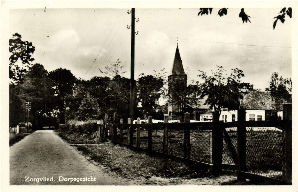 Zorgvlied, Dorpsgezicht - ongelopen, Ophalen of Verzenden, 1940 tot 1960, Ongelopen, Noord-Brabant