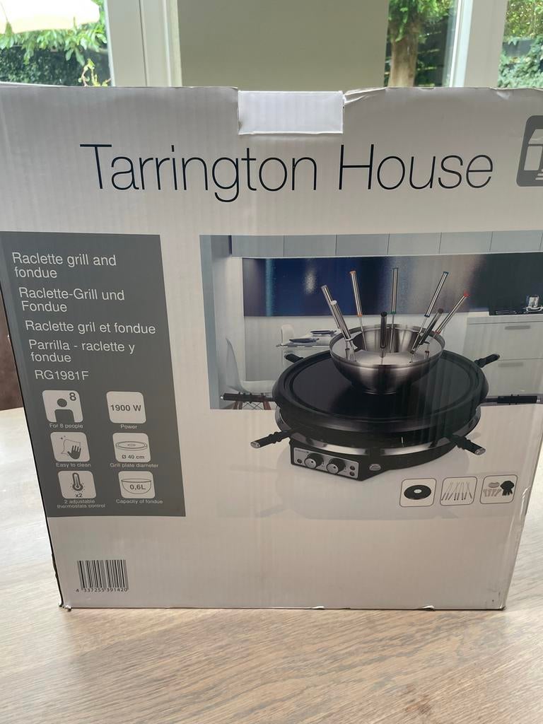 Tarrington House Raclette Grill en Fondue - Helemaal nieuw, Ophalen, Zo goed als nieuw, Elektrisch, Fondueset