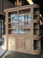 Eyecatcher! Grote vitrinekast | Buffetkast met gebogen glas, Glas, 200 cm of meer, Niet te achterhalen, Niet te achterhalen