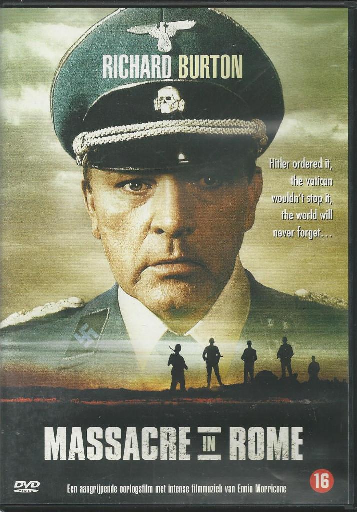Massacre in Rome met o.a. Richard Burton, Vanaf 16 jaar, 1980 tot heden, Ophalen of Verzenden, Actie en Avontuur