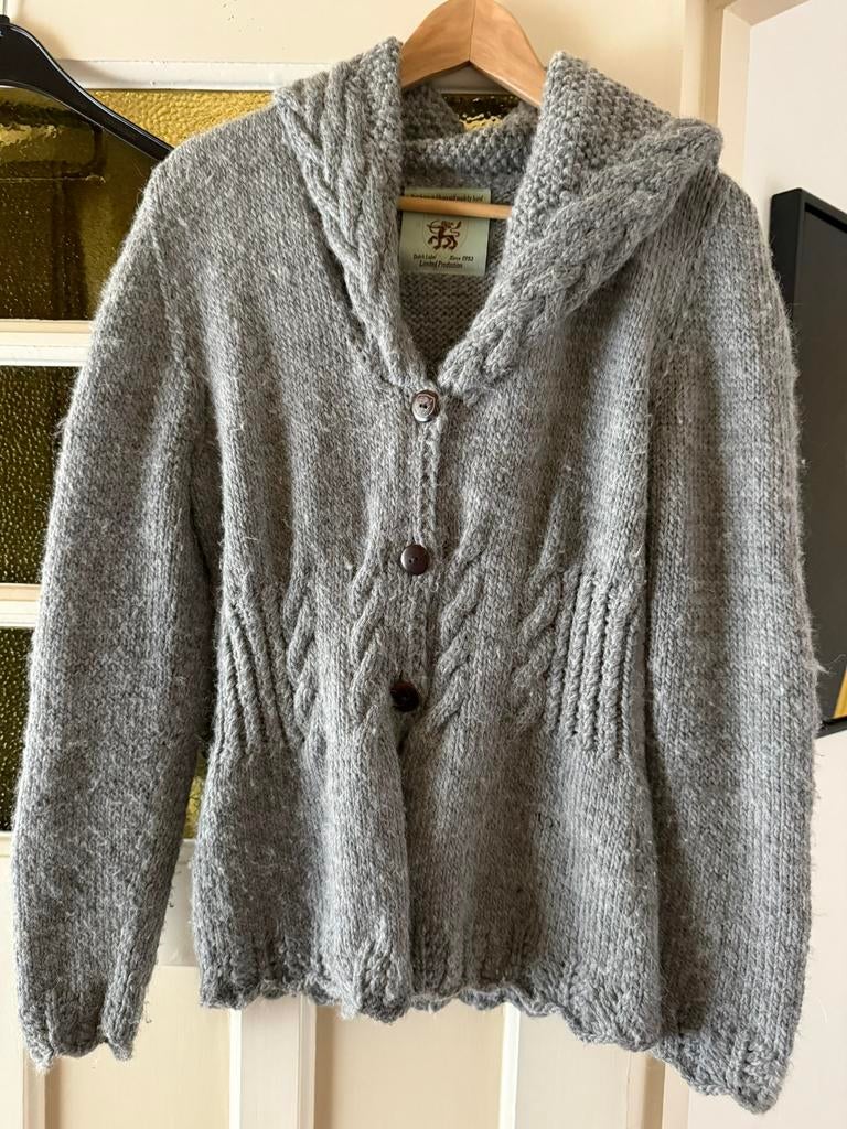 Prachtig Inti vest grijs met rolkraag fairtrade, Ophalen of Verzenden, Zo goed als nieuw, Maat 38/40 (M), Grijs