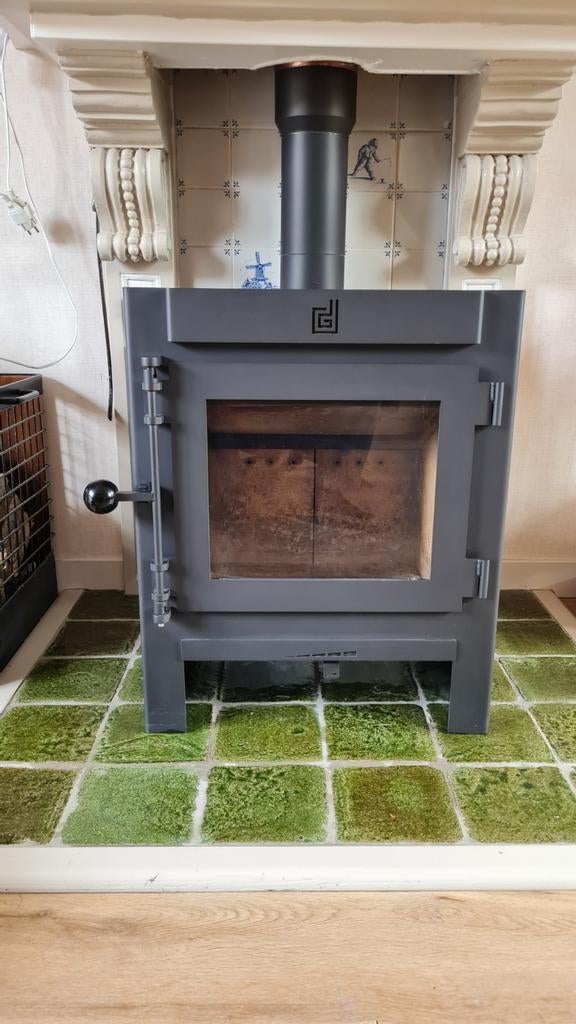 Houtkachel Dik Geurts Jannik Medium Low - 55x37x68 cm, Ophalen, Gebruikt, Houtkachel, Vrijstaand