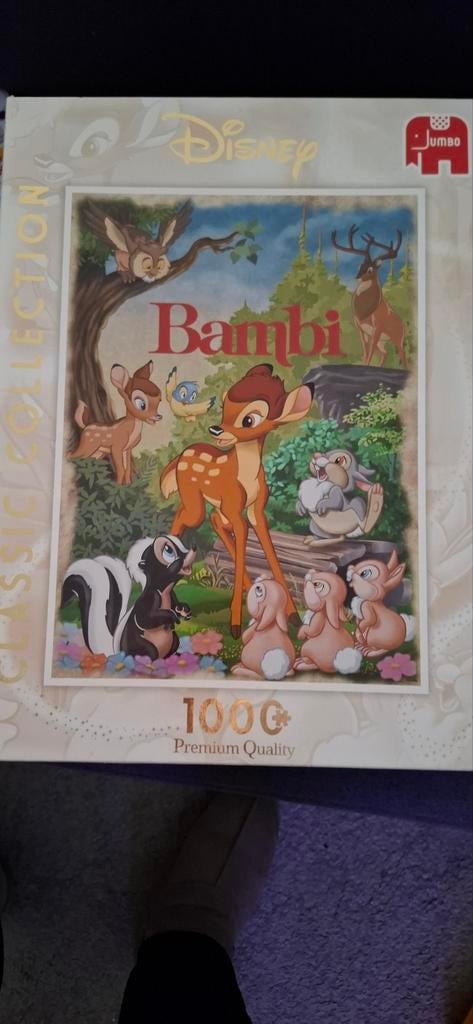 Disney Bambi Legpuzzel 1000+ stukjes Jumbo Classic, Verzamelen, Disney, Ophalen of Verzenden, Gebruikt