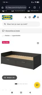 Brimnes ikea bed bedbank, Eenpersoons, Wit, Ophalen of Verzenden, Zo goed als nieuw