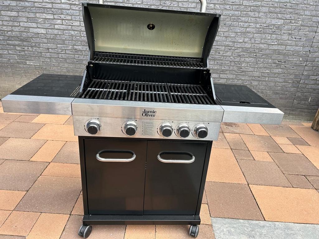 Jamie Oliver gasbarbecue, Tuin en Terras, Gasbarbecues, Ophalen, Zo goed als nieuw