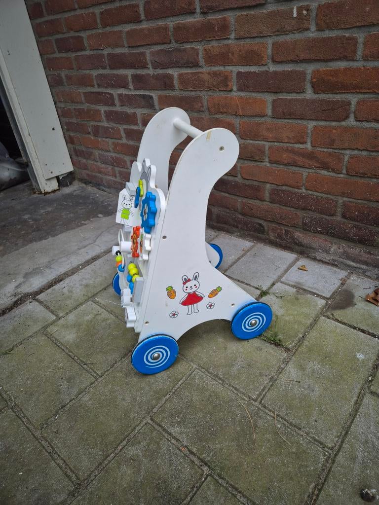 Houten loopwagen met activiteitenpaneel, Ophalen, Gebruikt, Overige typen, Met wieltjes