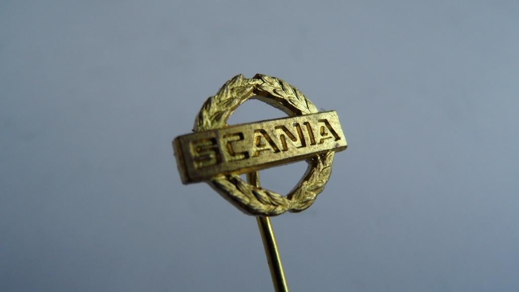 Scania oldtimertruck speld, Verzenden, Gebruikt, Merk, Speldje of Pin