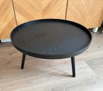 WOOOD Mesa Bijzettafel Zwart L - Tijdloos & Stoer, Ophalen, Minder dan 45 cm, Rond, 55 tot 75 cm