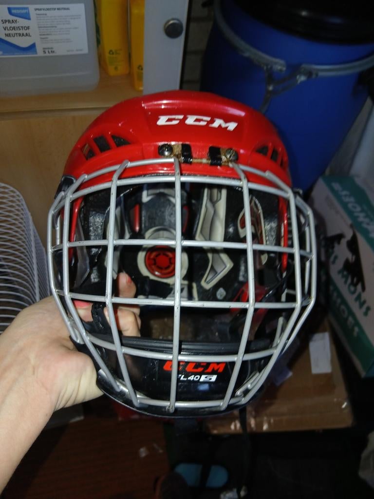 IJshockey helm en harnas kind JR S, Sport en Fitness, IJshockey, Ophalen of Verzenden, Gebruikt, Bescherming