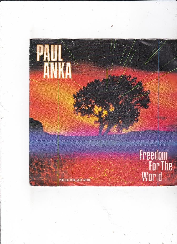 Single Paul Anka - Freedom for the world, Ophalen of Verzenden, Gebruikt, 7 inch, Dance